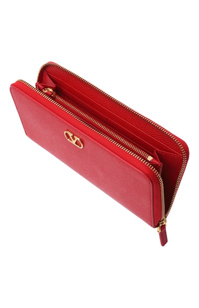 Кожаный кошелек VALENTINO красного цвета по цене 77900 руб., арт. 9W2P0BB3/SNP, фото 3 Кожаный кошелек VALENTINO, арт. 9W2P0BB3/SNP, фото 3