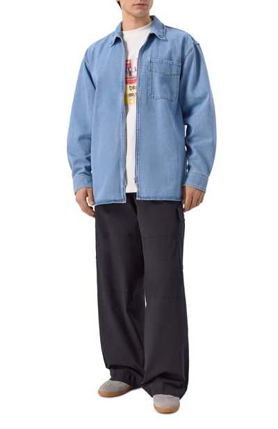 Джинсовая рубашка DRIES VAN NOTEN голубого цвета по цене 67550 руб., арт. 020775/3385, фото 2 Джинсовая рубашка DRIES VAN NOTEN, арт. 020775/3385, фото 2