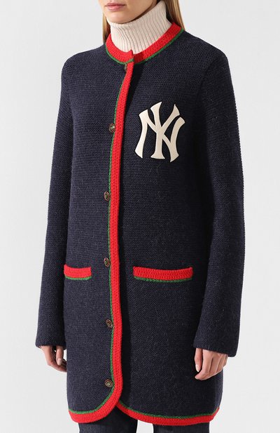 Шерстяной кардиган с контрастной отделкой GUCCI, арт. 543419/X930B, фото 3