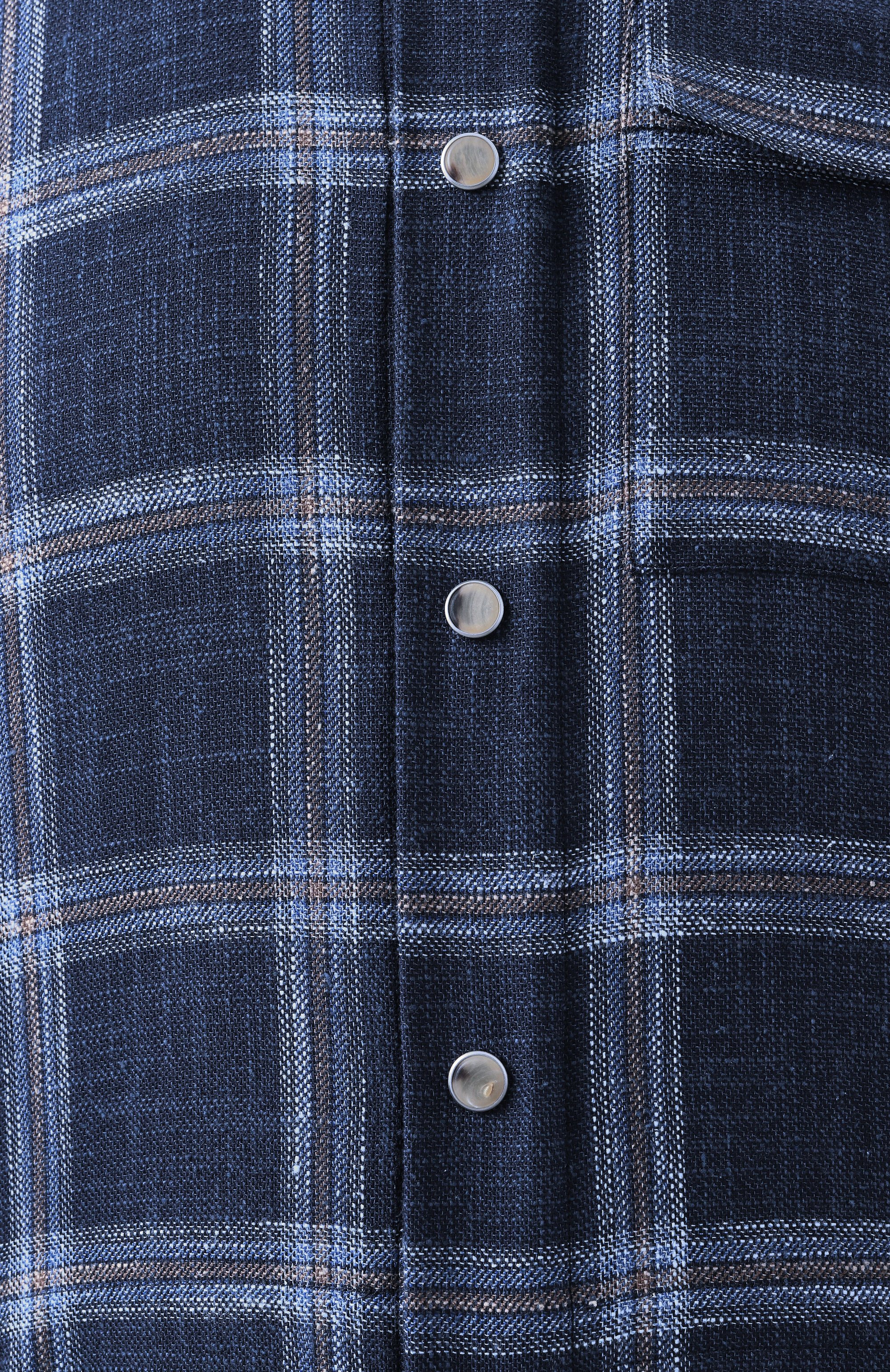 Рубашка из шерсти и шелка KITON, арт. UMCBUBAK0616E05, фото 6