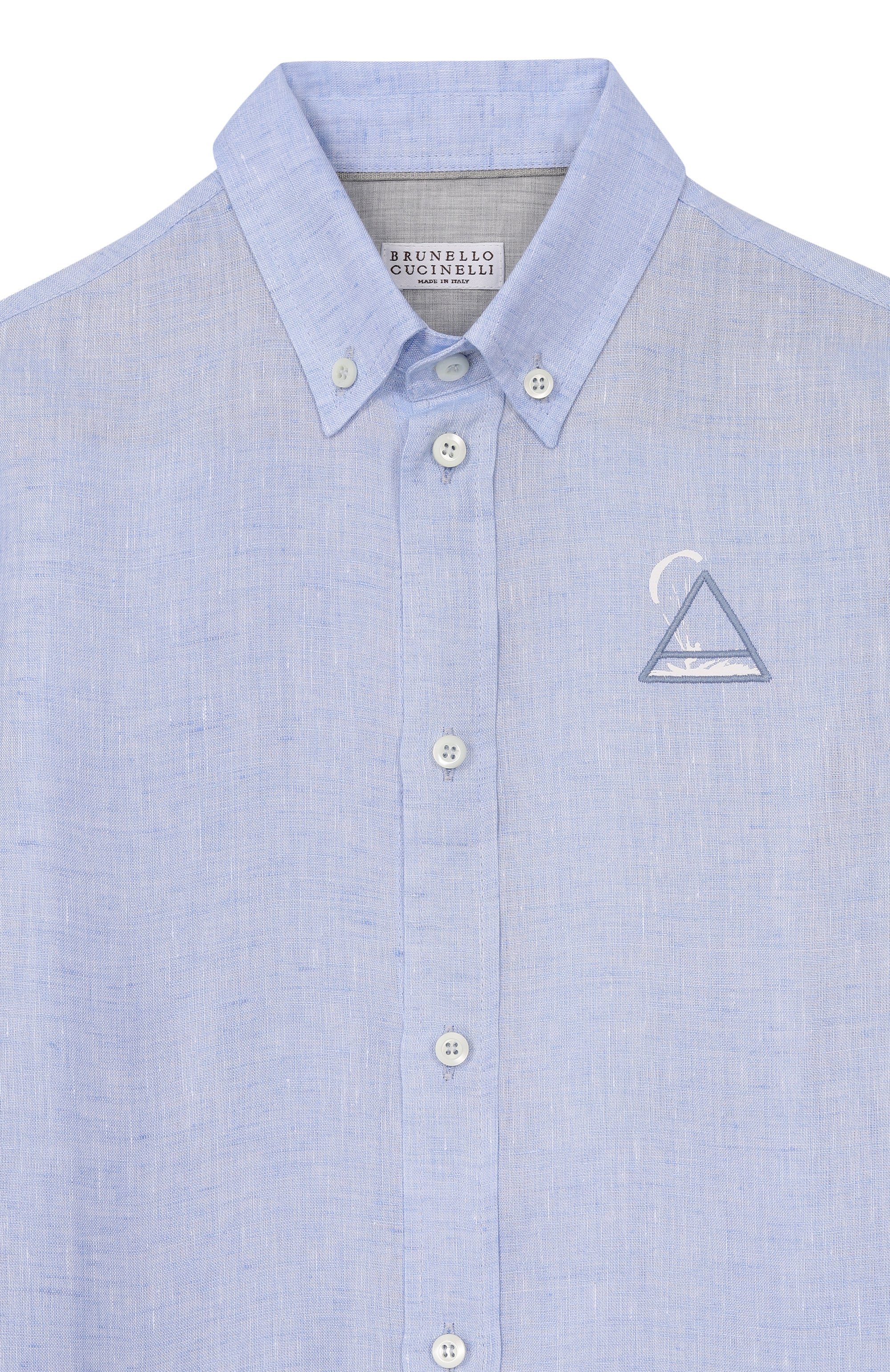 Льняная рубашка BRUNELLO CUCINELLI, арт. BM684C317B, фото 3