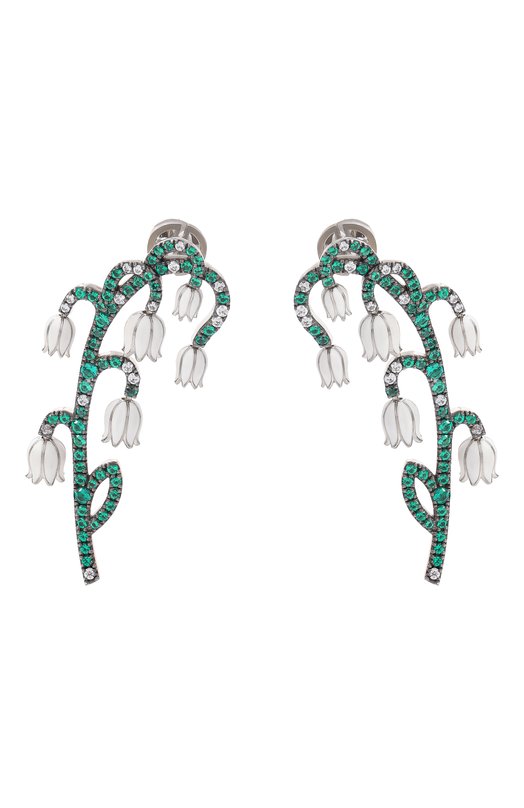 Серьги Queensbee 201437 Зелёный 201437