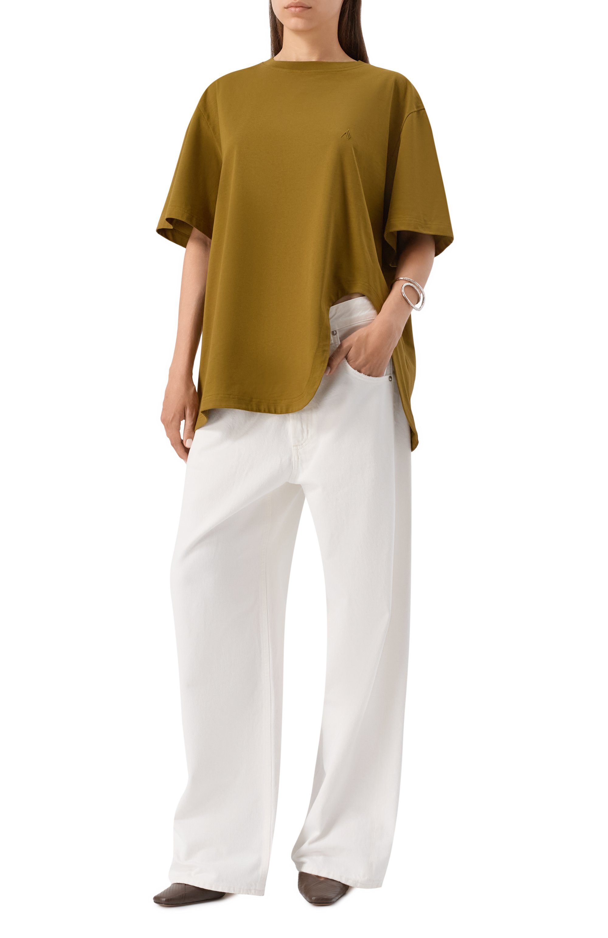 Хлопковая футболка THE ATTICO, арт. 251WCT00350/JJJ025AA, фото 2