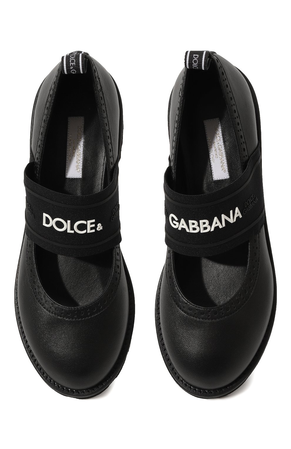 Кожаные туфли DOLCE & GABBANA, арт. D10960/AW087/37-39, фото 4