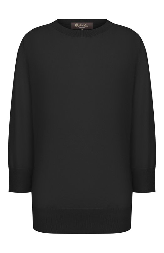 Кашемировый пуловер Loro Piana FAM9050 Чёрный FAM9050