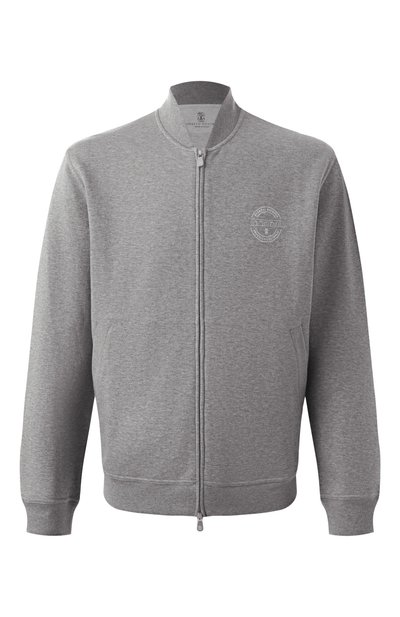 Мужской толстовка из хлопка и кашемира BRUNELLO CUCINELLI, арт. MM8319037G