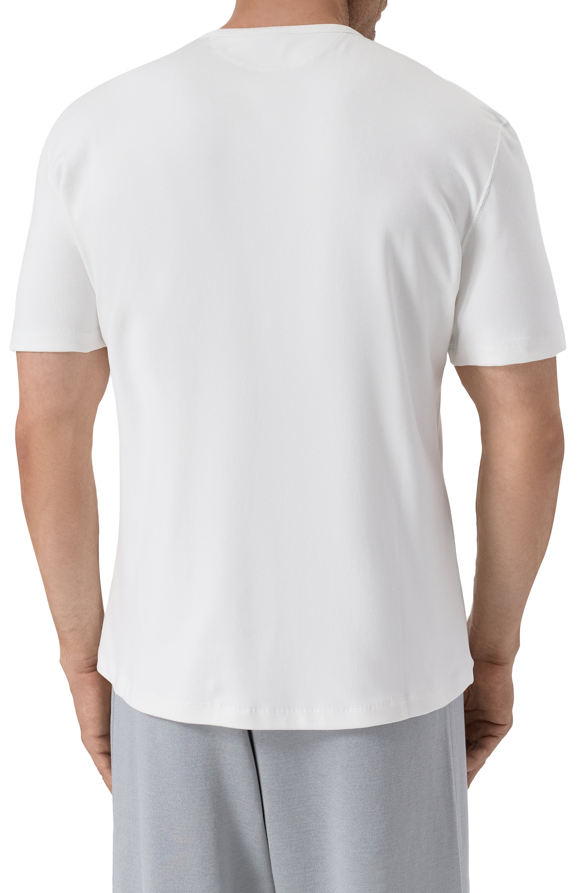 Футболка из вискозы и хлопка BRUNELLO CUCINELLI, арт. MR8061336, фото 4