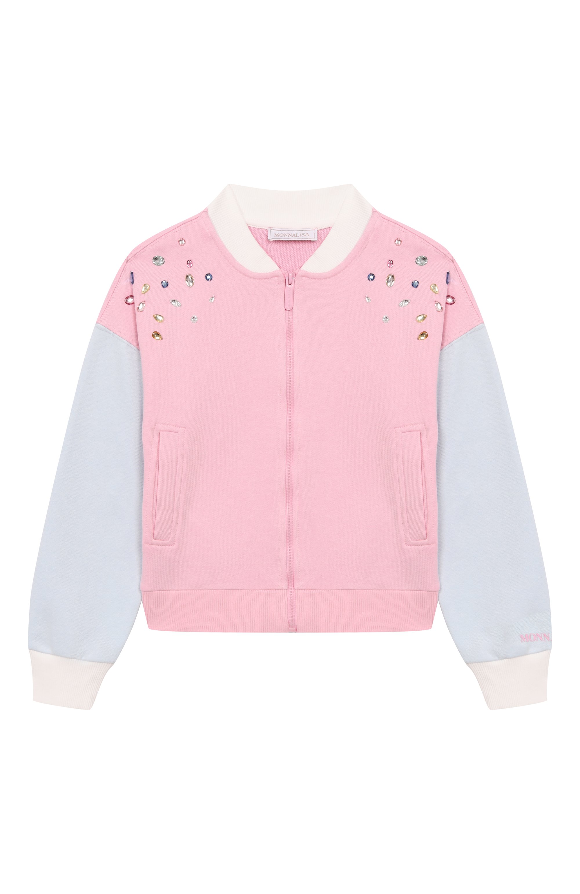 Хлопковая толстовка MONNALISA, арт. 19F802, фото 1