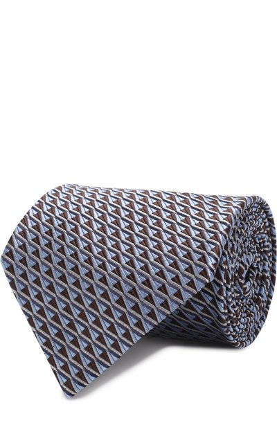 Мужской шелковый галстук с узором ZEGNA, арт. Z3E42/1XW