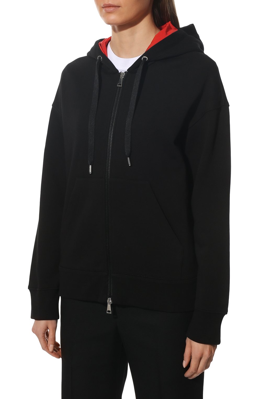 Хлопковый кардиган MONCLER черного цвета по цене 59950 руб., арт. H1-093-8G000-19-809LC, фото 3 Хлопковый кардиган MONCLER, арт. H1-093-8G000-19-809LC, фото 3