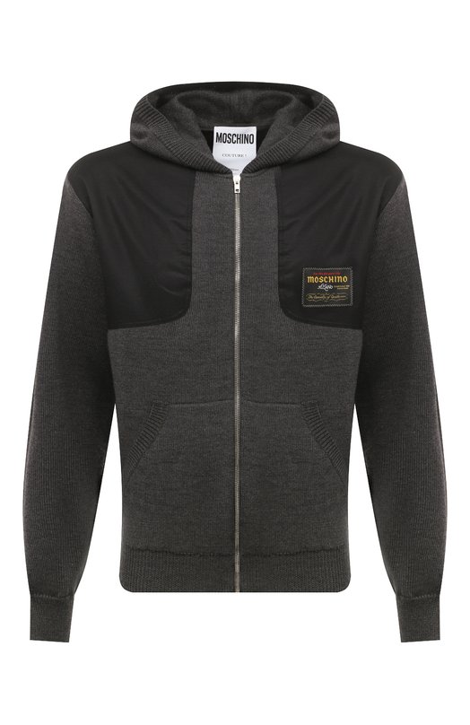 Шерстяной кардиган Moschino A0920/5202_232 Серый A0920/5202_232