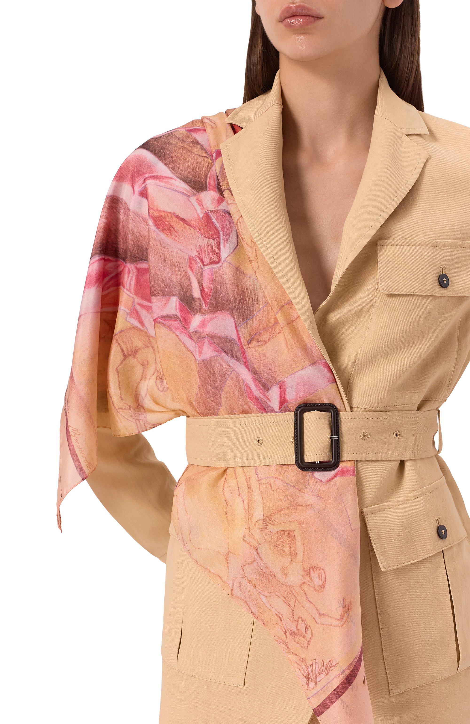 Шелковый платок балет GOURJI, арт. 91122137/62172, фото 3