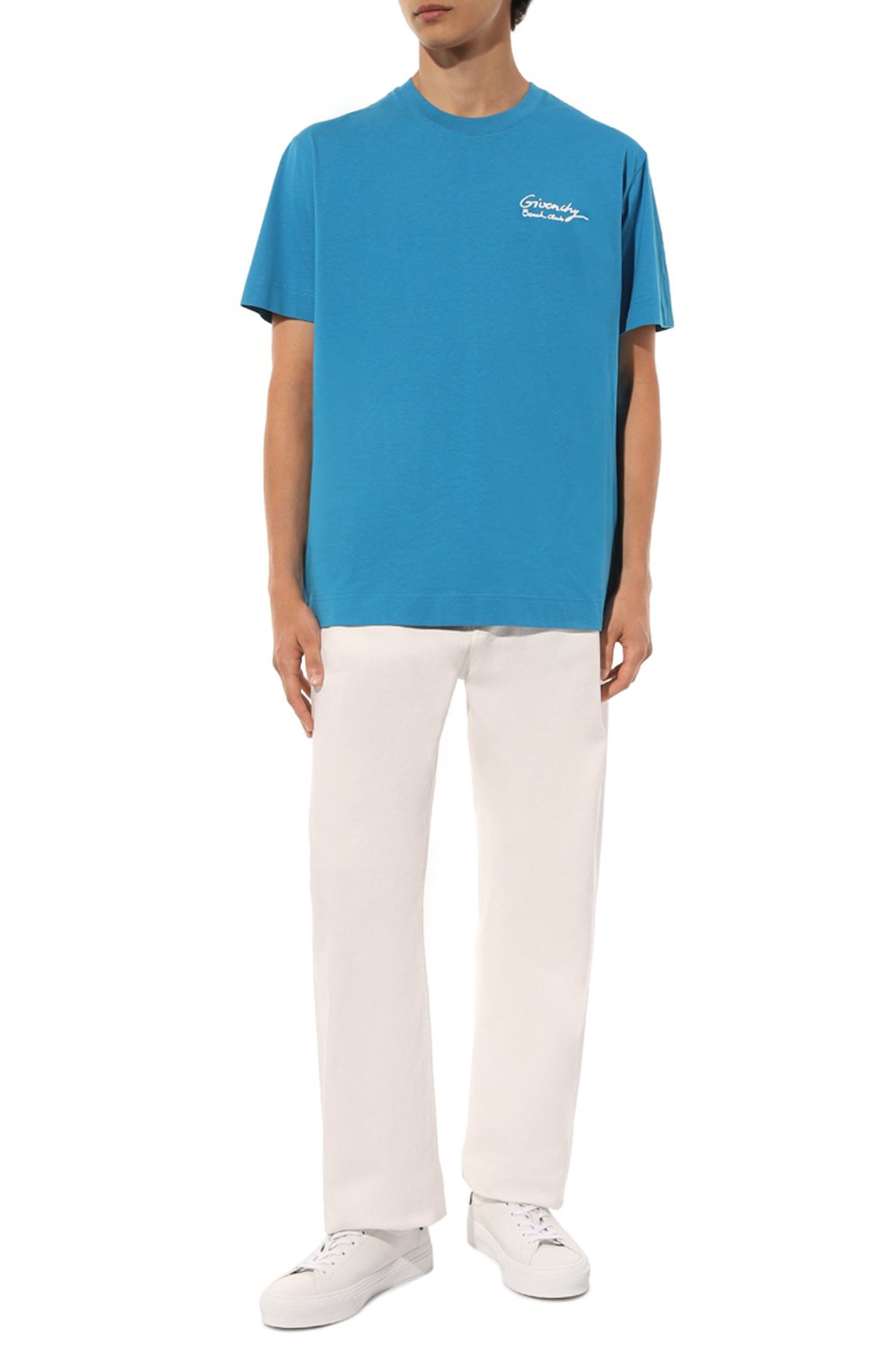 Хлопковая футболка GIVENCHY, арт. BM716R/3YEV, фото 2