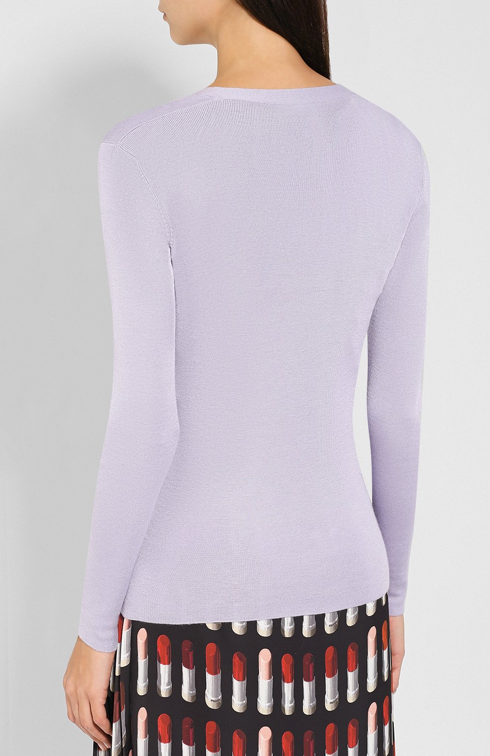 Однотонный кардиган на пуговицах PRADA, арт. 25437-40J-F0230, фото 4