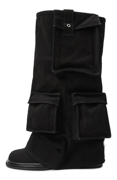 Текстильные сапоги natalia NAKED WOLFE черного цвета по цене 48000 руб., арт. NATALIA/CANVAS, фото 4 Текстильные сапоги natalia NAKED WOLFE, арт. NATALIA/CANVAS, фото 4