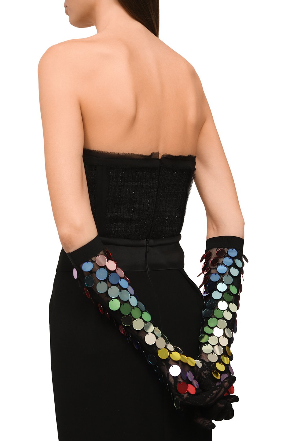 Перчатки с отделкой пайетками GUCCI, арт. 679169 3SABM, фото 2