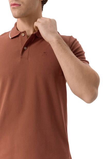 Хлопковое поло CORNELIANI, арт. 25G573-2525043, фото 5