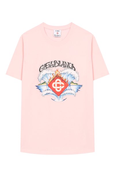 Хлопковая футболка CASABLANCA, арт. K-SP26-JTS-038-03-EX-BC