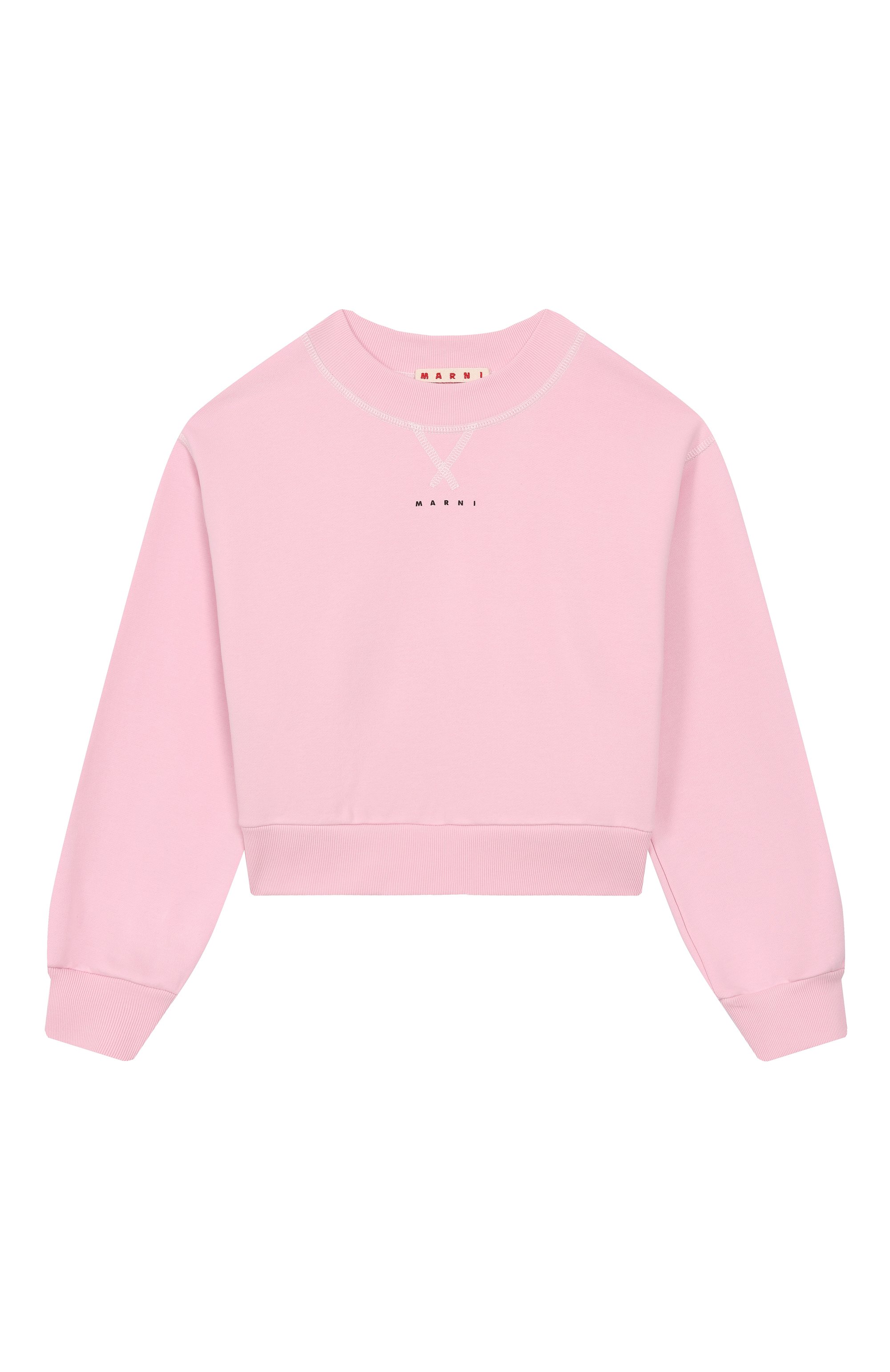 Хлопковый свитшот MARNI светло-розового цвета по цене 14050 руб., арт. M01423/M00V0, фото 1 Хлопковый свитшот MARNI, арт. M01423/M00V0, фото 1
