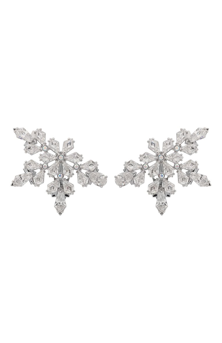 Женская клипсы idyllia SWAROVSKI серебряного цвета, арт. 5692635 | Фото 1 (Материал: Кристаллы, Металл; Нос: Не проставлено; Материал сплава: Проставлено; Женское Кросс-КТ: Клипсы-серьги)