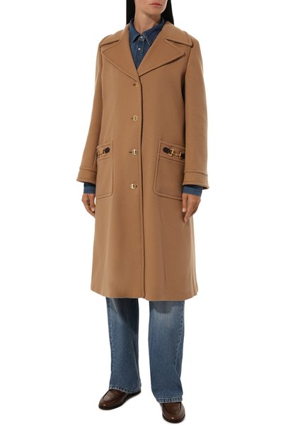Шерстяное пальто GUCCI, арт. 717707/Z8A6F, фото 3