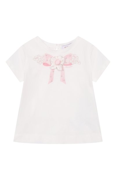 Хлопковая футболка MONNALISA, арт. 31G616