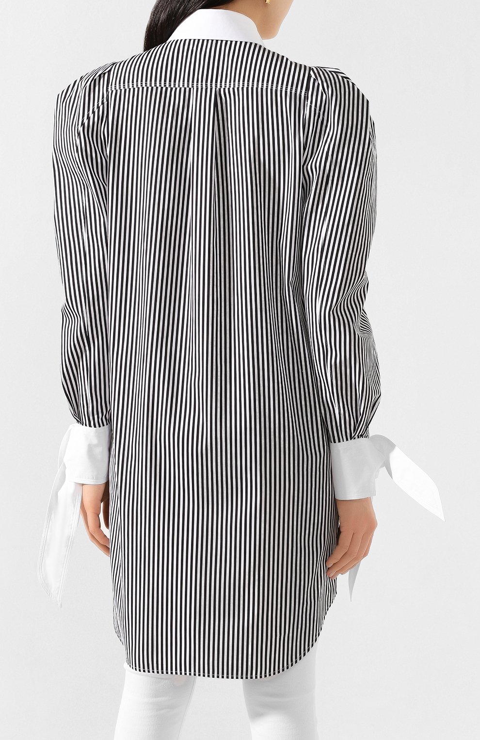 Хлопковая рубашка BURBERRY черно-белого цвета по цене 176500 руб., арт. 4564367, фото 4 Хлопковая рубашка BURBERRY, арт. 4564367, фото 4