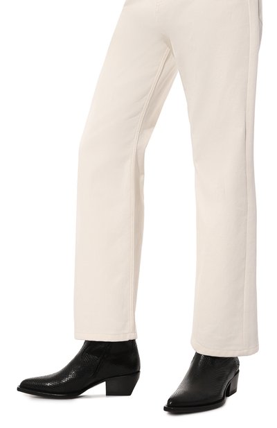 Кожаные казаки debbie GOLDEN GOOSE DELUXE BRAND черного цвета по цене 76500 руб., арт. GWF00545.F005494, фото 3 Кожаные казаки debbie GOLDEN GOOSE DELUXE BRAND, арт. GWF00545.F005494, фото 3