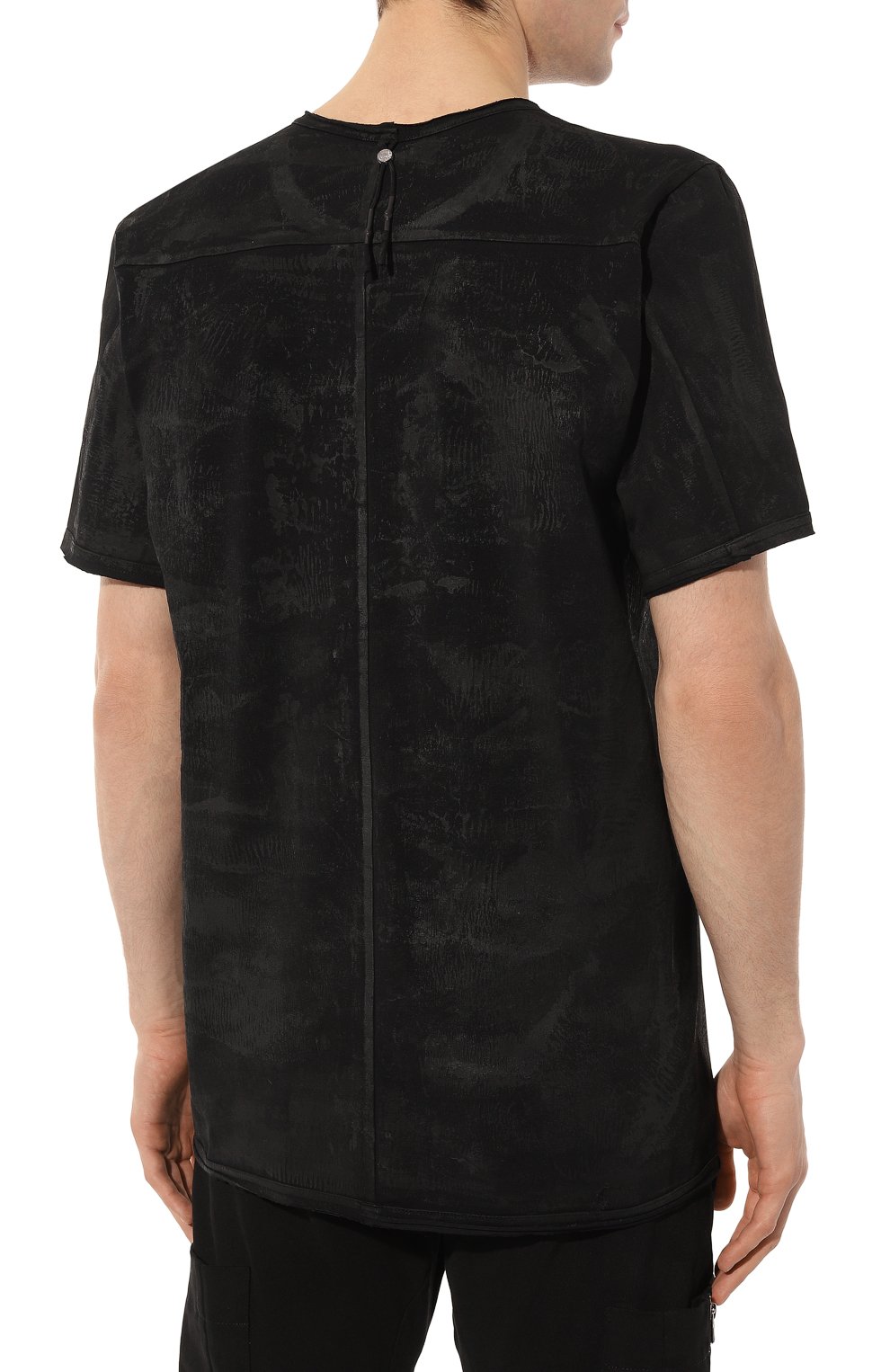 Хлопковая футболка 139DEC черного цвета по цене 16200 руб., арт. TS540-BK-OXIDE, фото 4 Хлопковая футболка 139DEC, арт. TS540-BK-OXIDE, фото 4