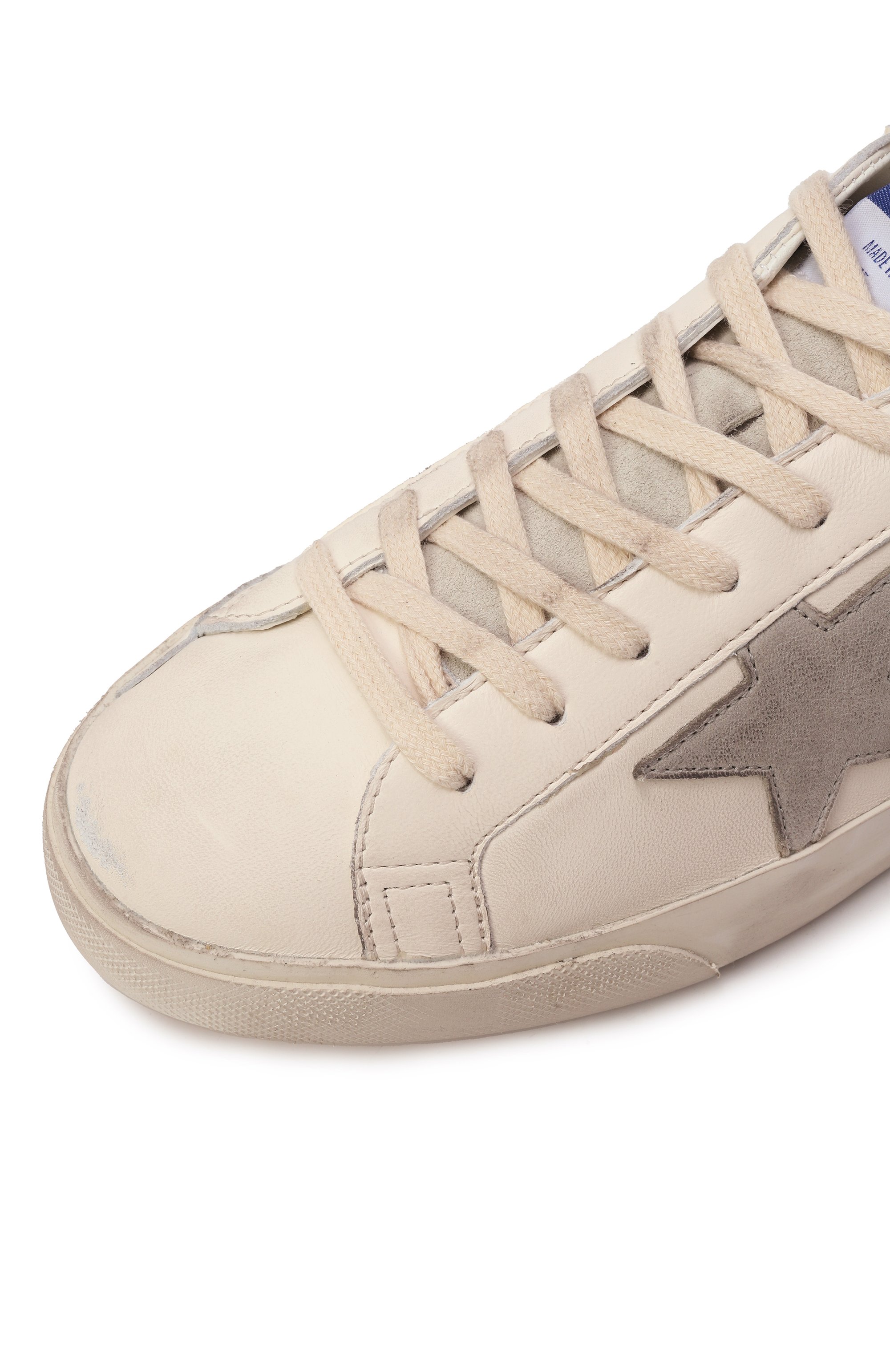Кожаные кеды super-star GOLDEN GOOSE DELUXE BRAND, арт. GMF00102.F005359, фото 7