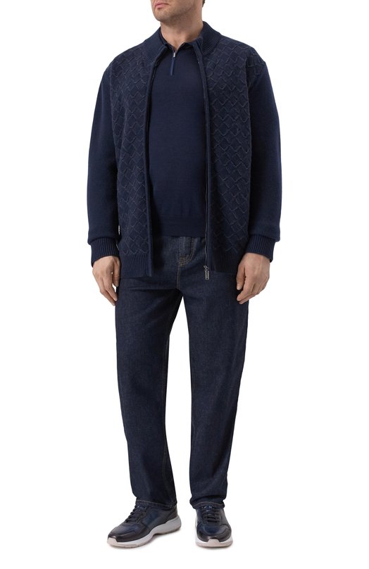 Кашемировый кардиган Zilli KZMC01M0320VTARS0 Синий  KZMC01M0320VTARS0 Фото 2