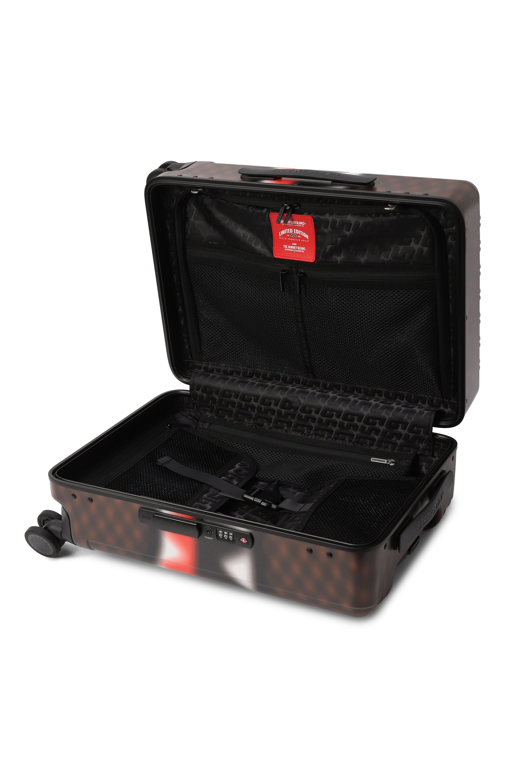 Чемодан SPRAYGROUND коричневого цвета по цене 37650 руб., арт. 910CL238NSZ, фото 3 Чемодан SPRAYGROUND, арт. 910CL238NSZ, фото 3