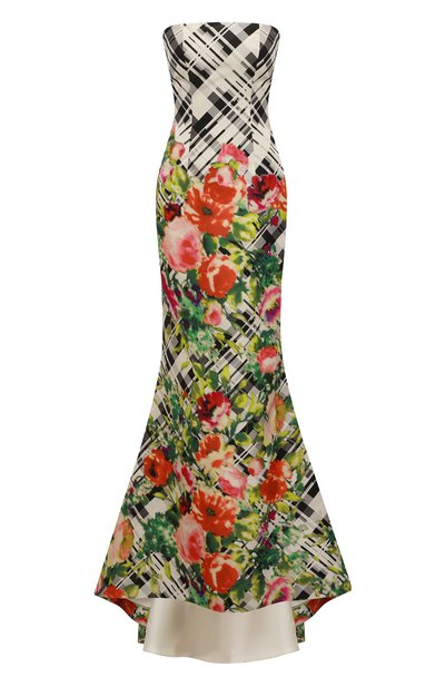 Женское шелковое платье OSCAR DE LA RENTA, арт. 4E033BLK