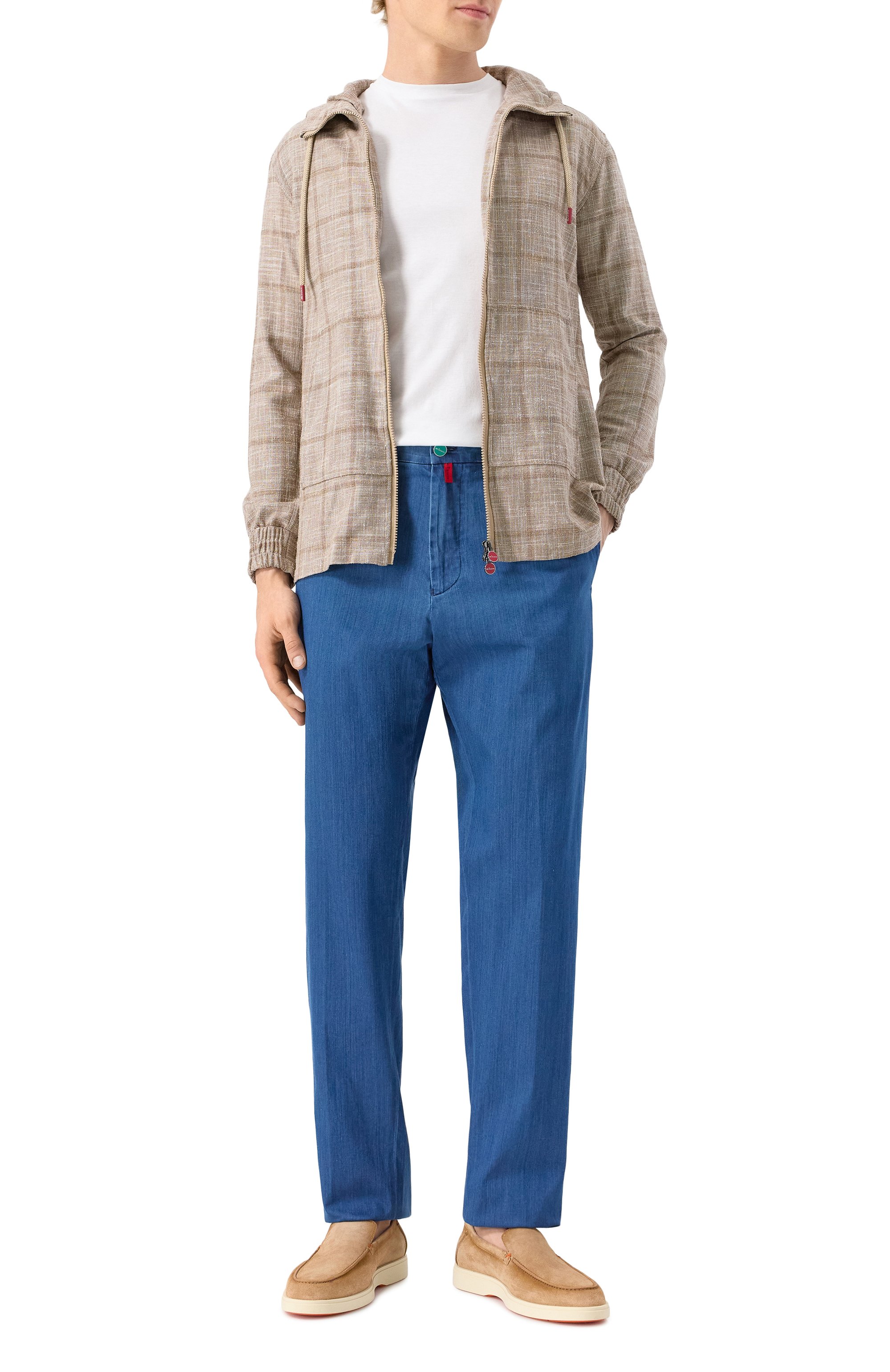 Замшевые лоферы detroit SANTONI, арт. MGDG17824TICBGEX, фото 2