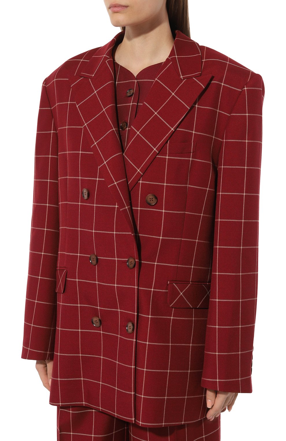 Жакет из шелка и шерсти LESYANEBO, арт. SS24/H-739/CR, фото 3