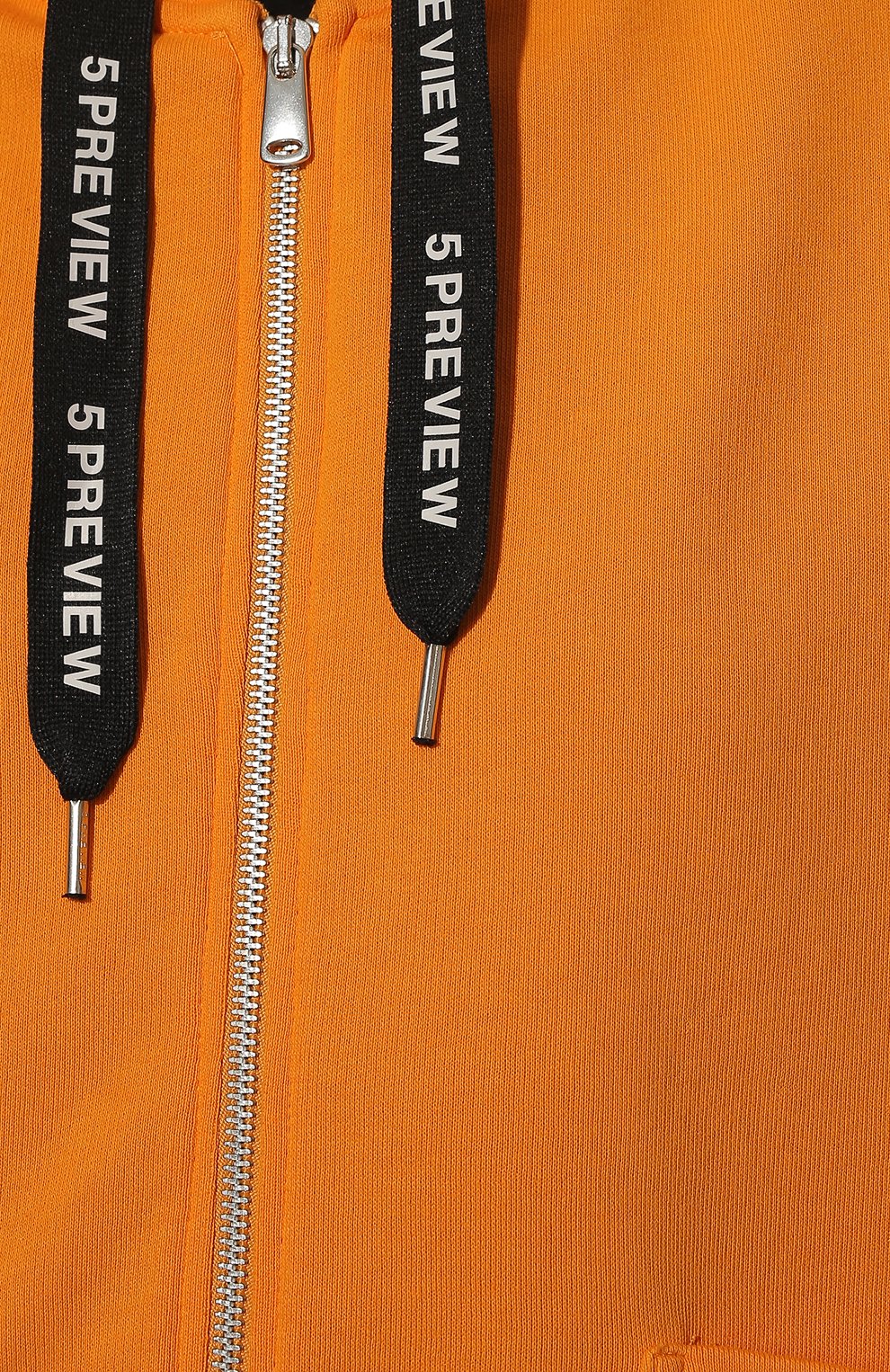 Хлопковая толстовка 5PREVIEW оранжевого цвета по цене 26250 руб., арт. 5PWAW22050B, фото 5 Хлопковая толстовка 5PREVIEW, арт. 5PWAW22050B, фото 5