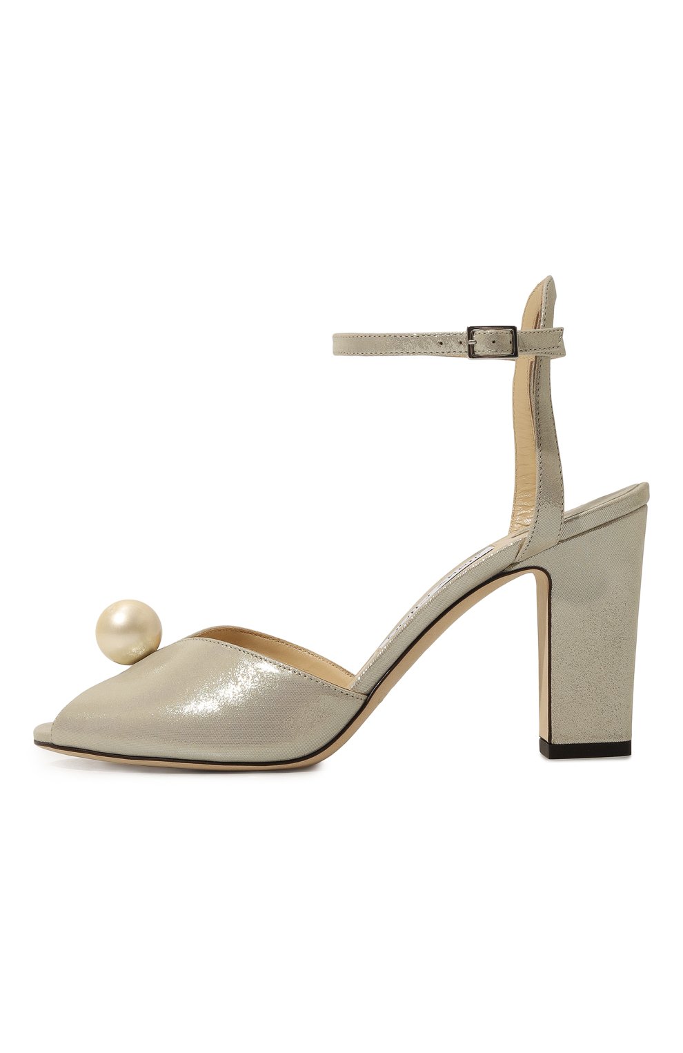 Кожаные босоножки sacaria JIMMY CHOO золотого цвета по цене 74850 руб., арт. SACARIA 85/UYX, фото 4 Кожаные босоножки sacaria JIMMY CHOO, арт. SACARIA 85/UYX, фото 4