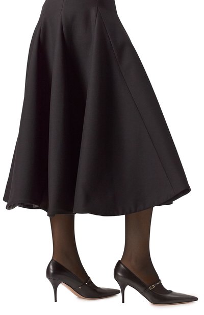 Кожаные туфли rockstud wispy VALENTINO черного цвета по цене 99450 руб., арт. 5W2S0JX8/SBQ, фото 3 Кожаные туфли rockstud wispy VALENTINO, арт. 5W2S0JX8/SBQ, фото 3