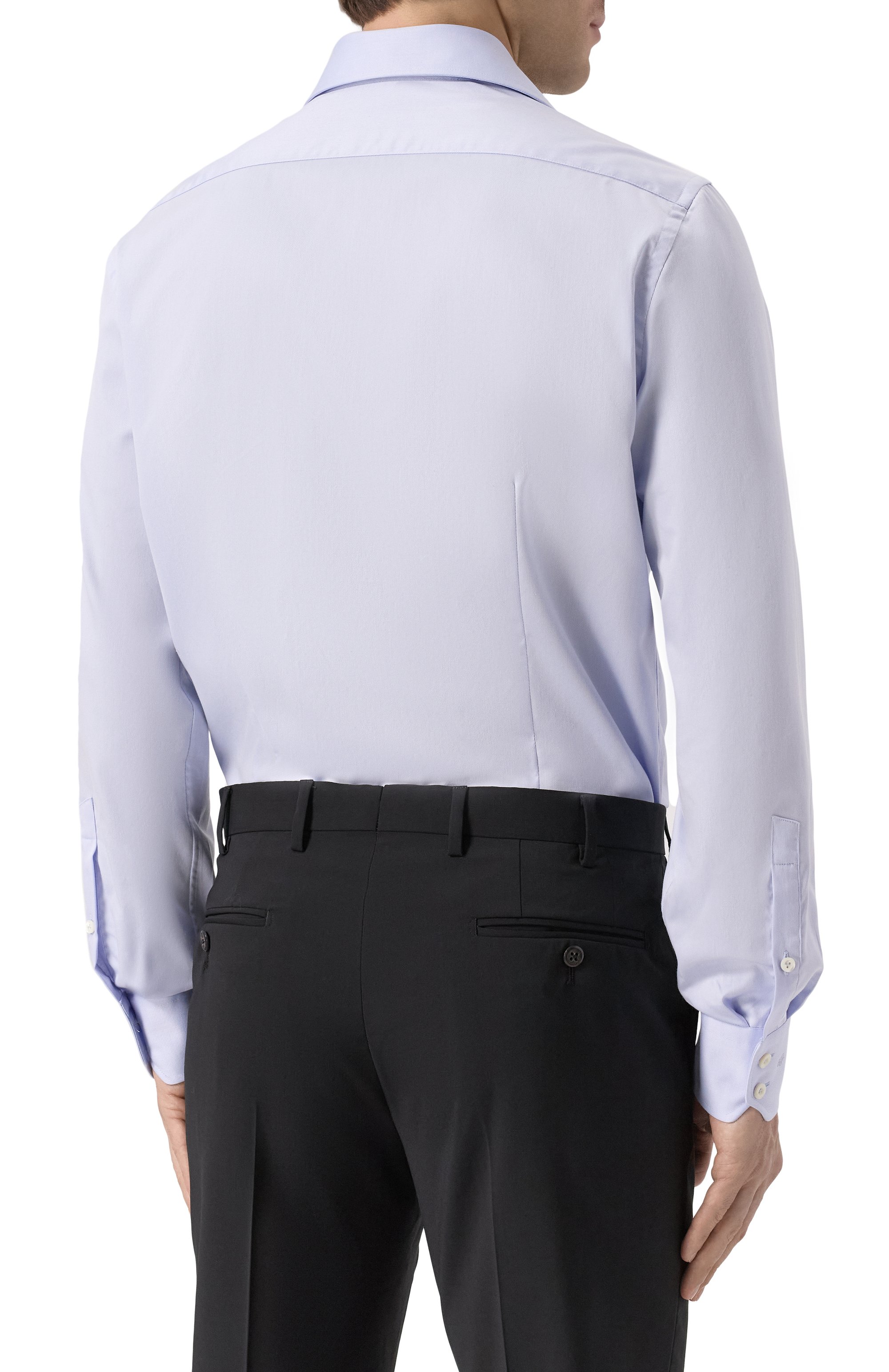 Хлопковая сорочка VAN LAACK голубого цвета по цене 25800 руб., арт. VL-RIVARA-SFN/132241/720, фото 4 Хлопковая сорочка VAN LAACK, арт. VL-RIVARA-SFN/132241/720, фото 4