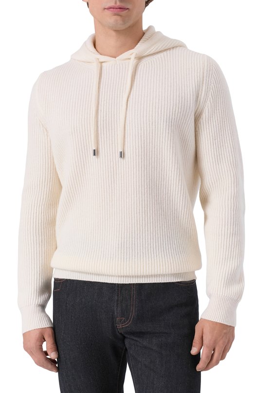 Шерстяное худи Andrea Campagna M5625-6143 Кремовый  M5625-6143 Фото 3