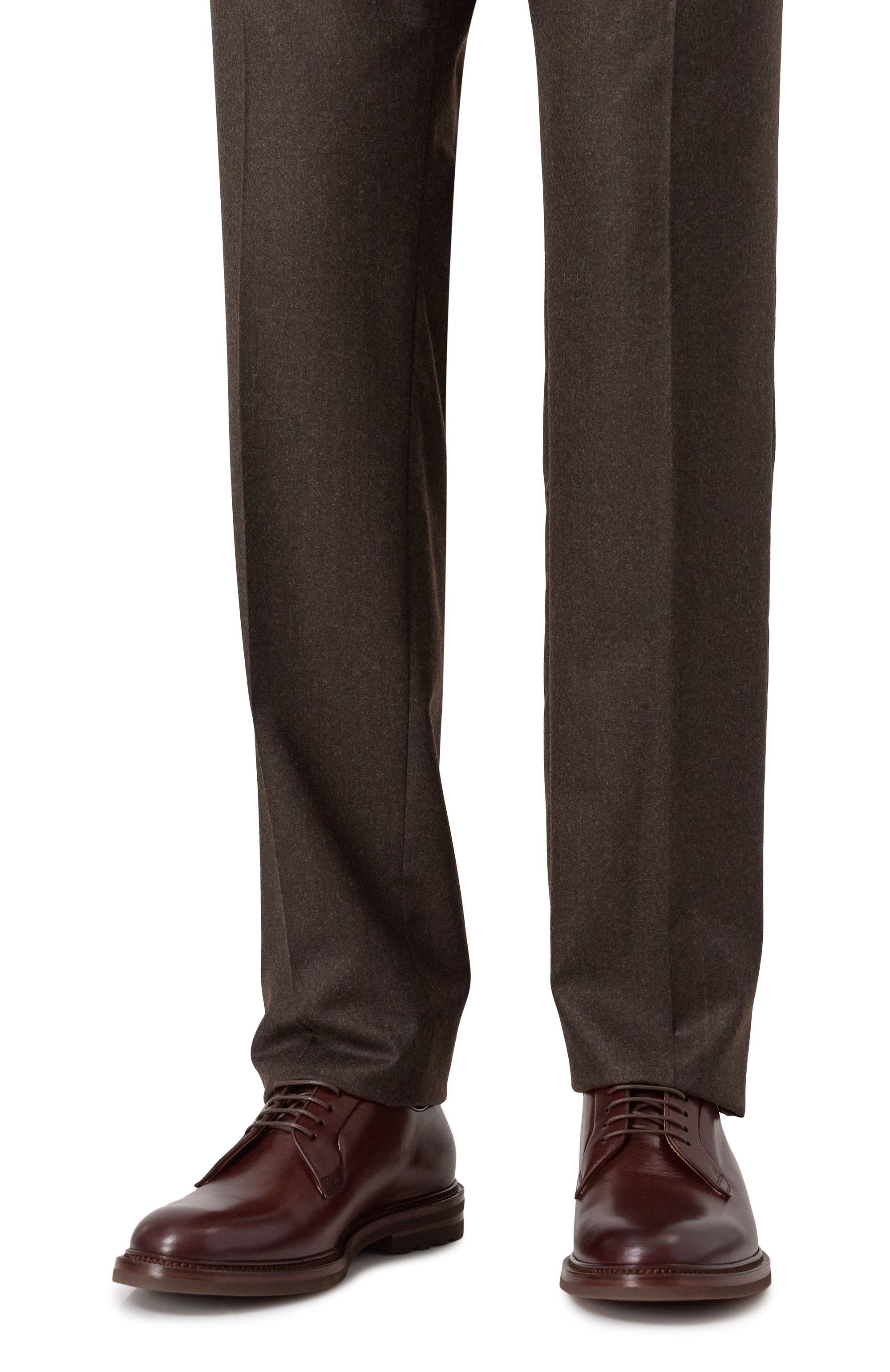 Кожаные дерби BRUNELLO CUCINELLI темно-коричневого цвета по цене 151000 руб., арт. MZUEBXX810, фото 3 Кожаные дерби BRUNELLO CUCINELLI, арт. MZUEBXX810, фото 3