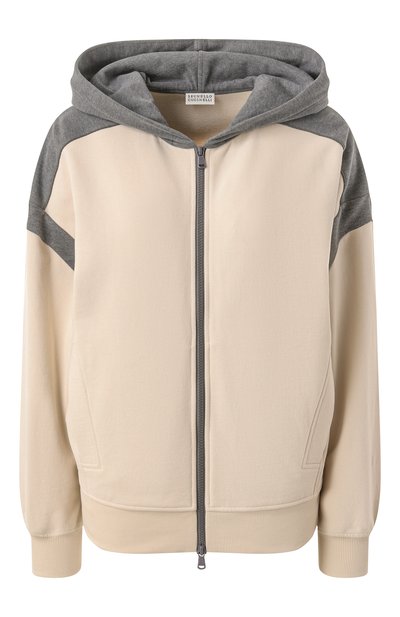 Женский хлопковая толстовка BRUNELLO CUCINELLI, арт. MN05NVE306