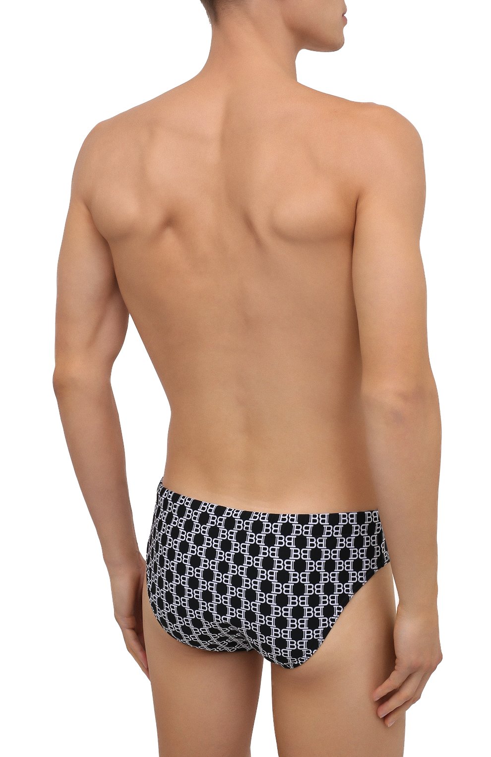 Плавки BALMAIN черно-белого цвета по цене 23600 руб., арт. BWB210050, фото 3 Плавки BALMAIN, арт. BWB210050, фото 3