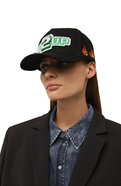Хлопковая бейсболка DSQUARED2, арт. BCM0708/05C00001, фото 2