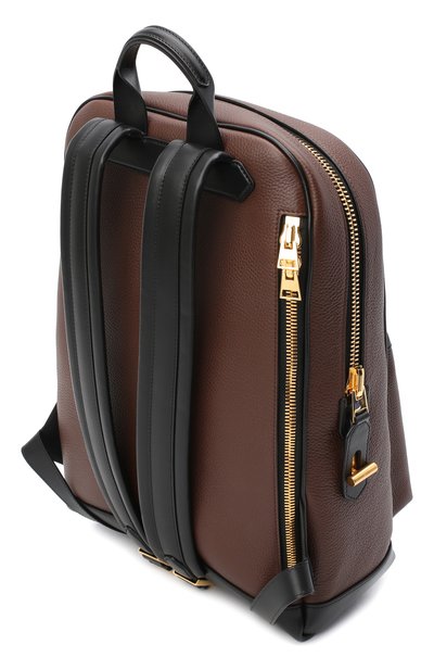 Кожаный рюкзак TOM FORD коричневого цвета по цене 436500 руб., арт. H0437T-LCL037, фото 3 Кожаный рюкзак TOM FORD, арт. H0437T-LCL037, фото 3