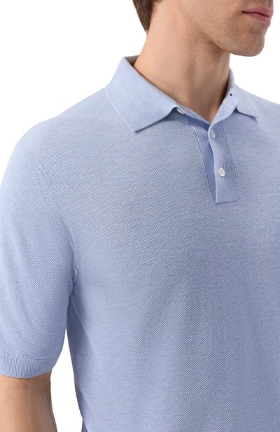 Шелковое поло ANDREA CAMPAGNA, арт. PL1MC/SE18Q, фото 5