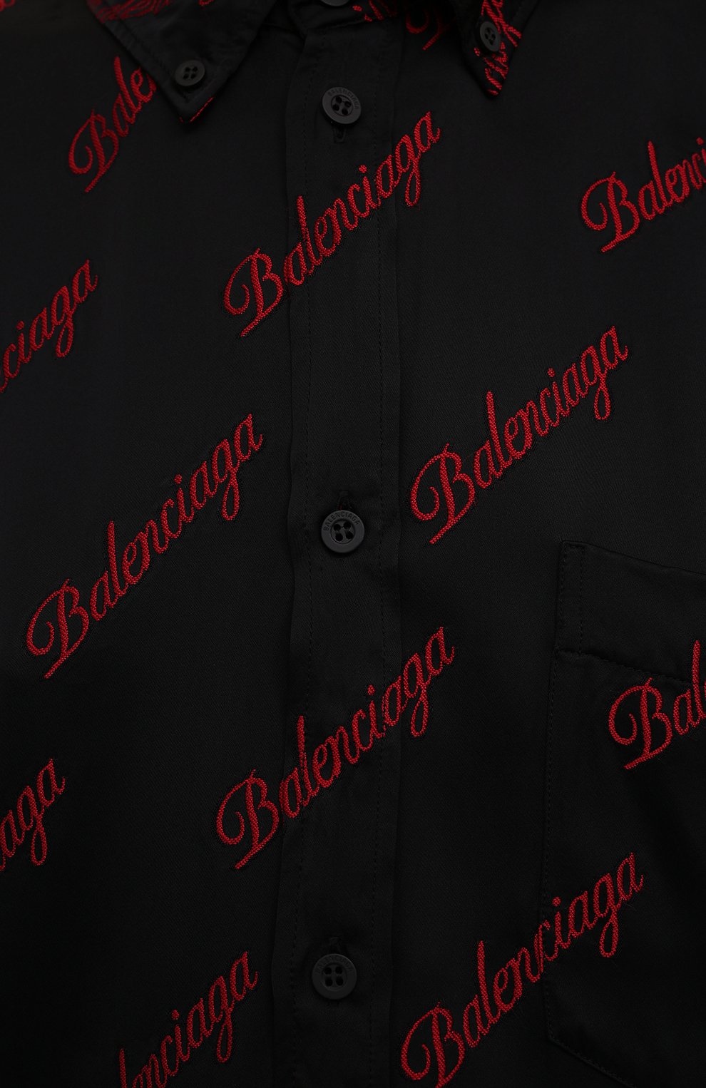 Рубашка из вискозы BALENCIAGA черного цвета по цене 158500 руб., арт. 658956/TK052, фото 5 Рубашка из вискозы BALENCIAGA, арт. 658956/TK052, фото 5