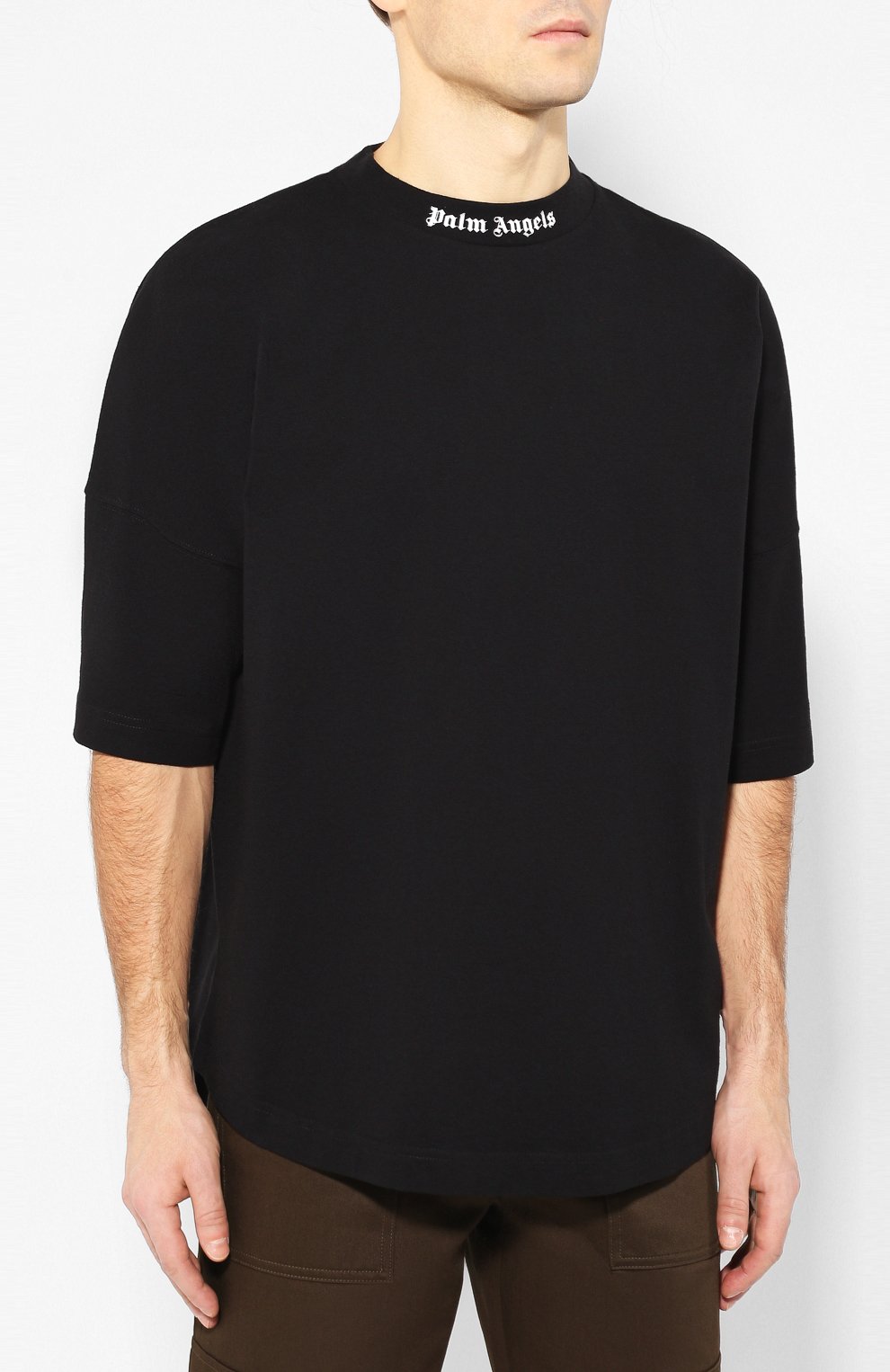 Хлопковая футболка PALM ANGELS, арт. PMAA002R204130351001, фото 3