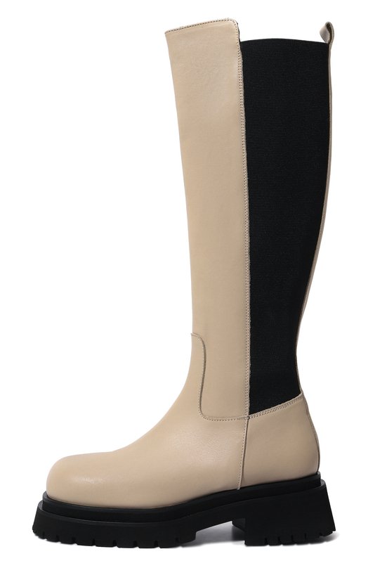 Комбинированные сапоги Nude of Scandinavia Кремовый, фото 4
