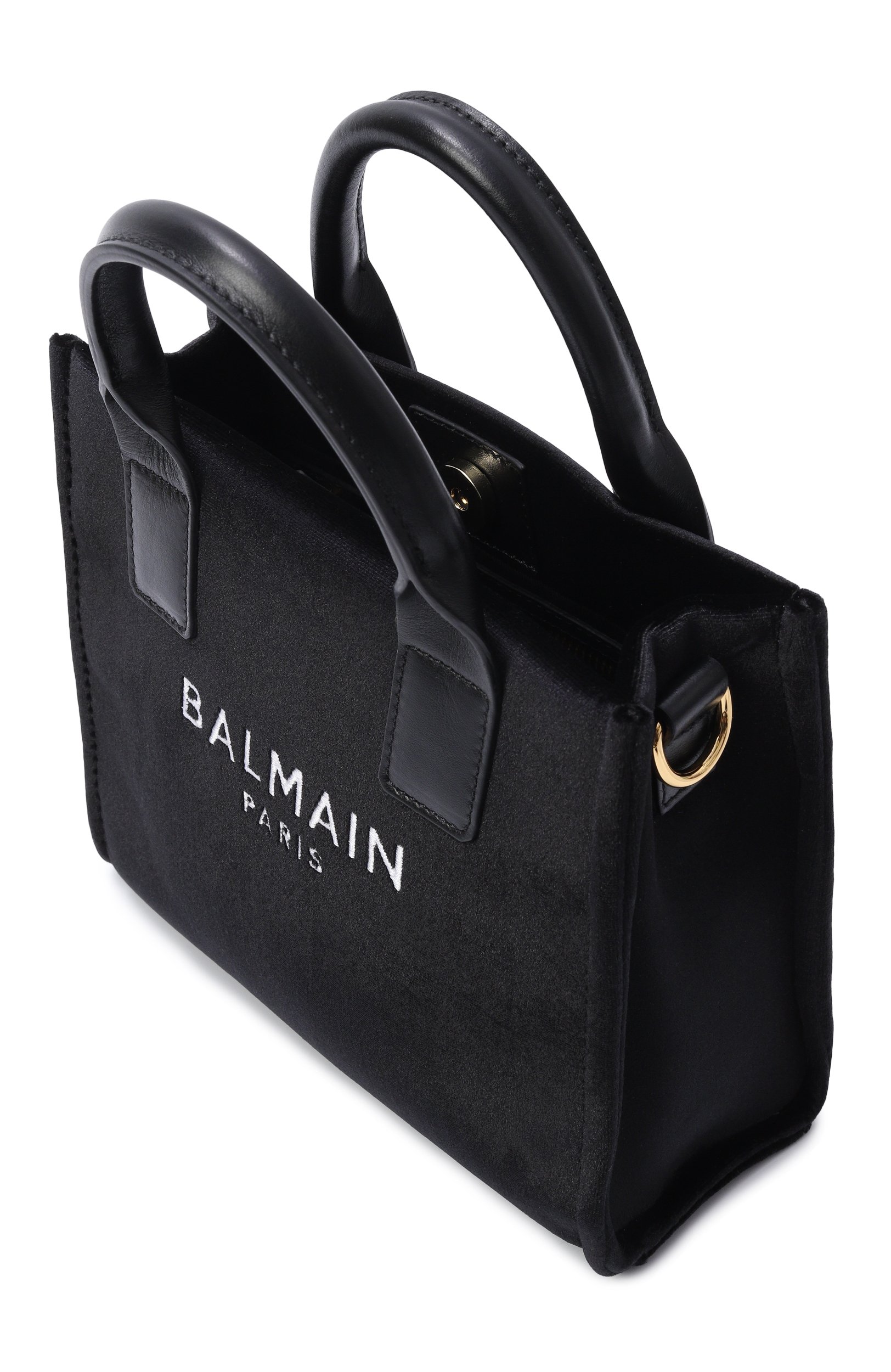 Сумка BALMAIN черного цвета по цене 49950 руб., арт. BZ0B08, фото 3 Сумка BALMAIN, арт. BZ0B08, фото 3